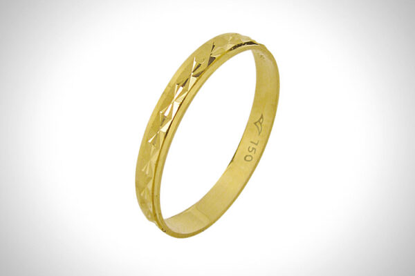 Aliança de Ouro 18k 2,3mm aprox. 0,7 Gr