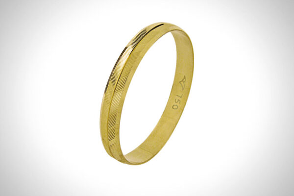 Aliança de Ouro 18k 3,0mm aprox. 1,3 Gr
