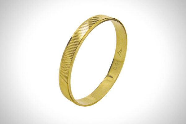 Aliança de Ouro 18k 3,0mm aprox. 1,0 Gr