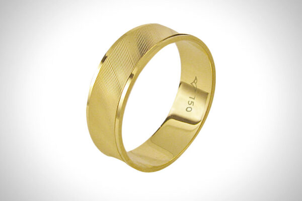 Aliança de Ouro 18k 6,3mm aprox. 3,0 Gr