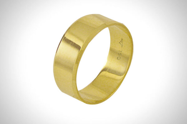 Aliança de Ouro 18k 6,2mm aprox. 3,8 Gr