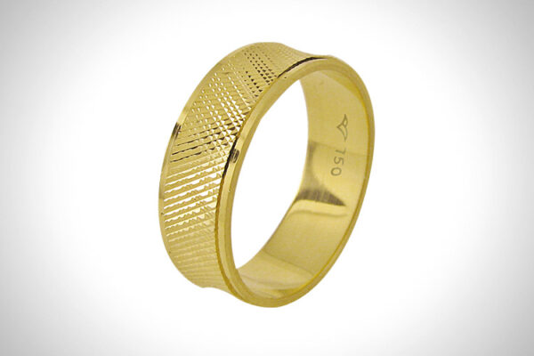 Aliança de Ouro 18k 6,3mm aprox. 4,0 Gr