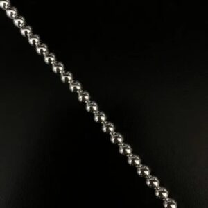 Pulseira Bola Oca 6mm Prata 925