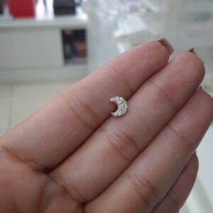 Piercing tragus Lua Prata 925