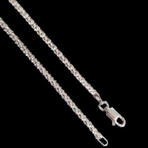 Corrente Pipoca 250 50cm - Prata 925