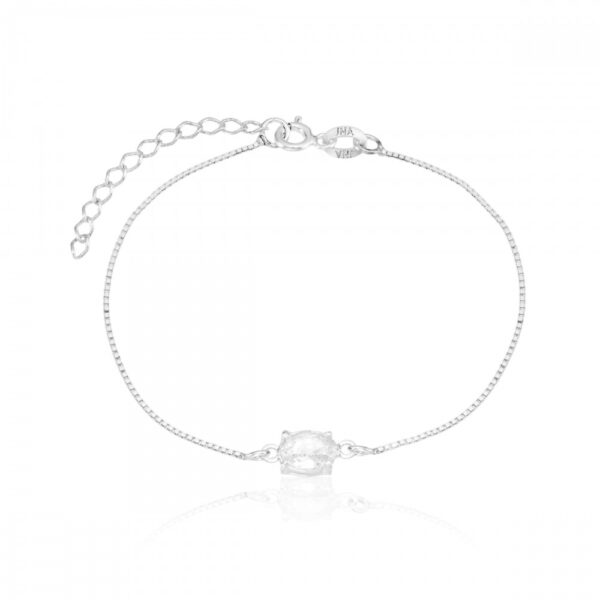 Pulseira em Prata 925 Pedra Oval PU0102 - Imagem 2