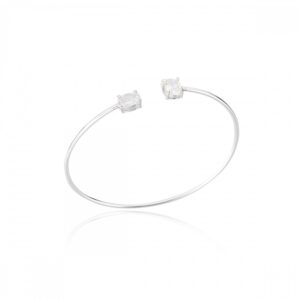 Bracelete em Prata 925 Pedra Oval PU0139
