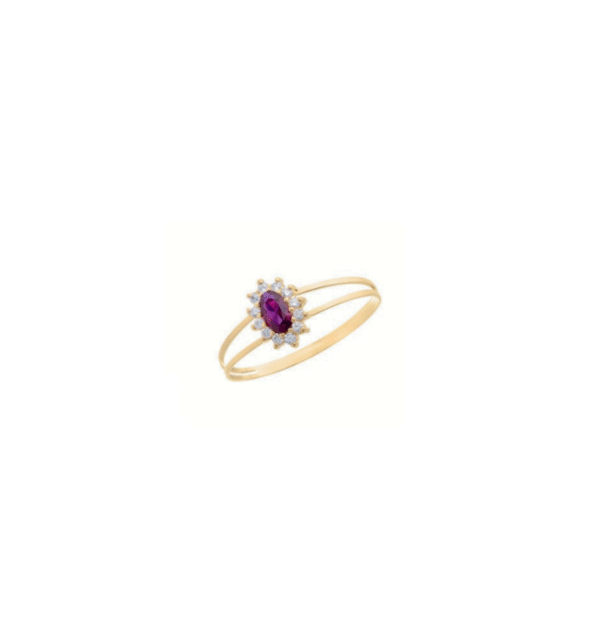 Anel de Formatura Feminino – Ouro 18k ANF534