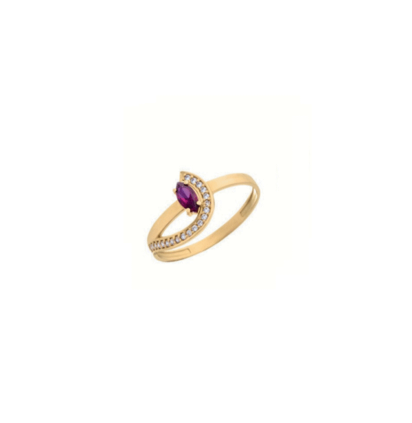 Anel de Formatura Feminino – Ouro 18k ANF302
