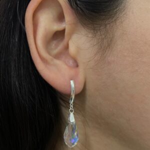 Brinco Cristal Furta-Cor Boreal - Prata 925