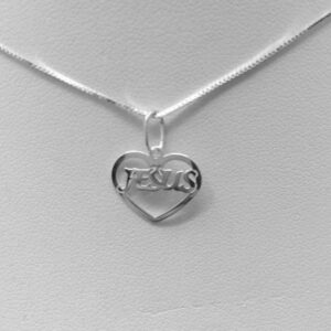 Pingente Coração Jesus - Prata 925  PFL-364