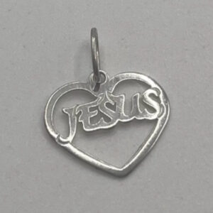 Pingente Coração Jesus - Prata 925