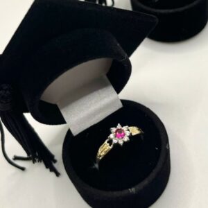 Anel Formatura Feminino - Prata 925 AFFF03