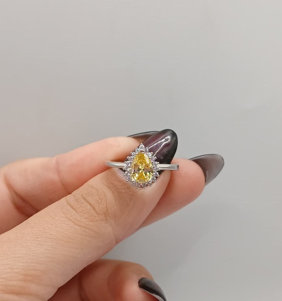 Anel Feminino em Prata Rodinada - Prata 925 - Imagem 4