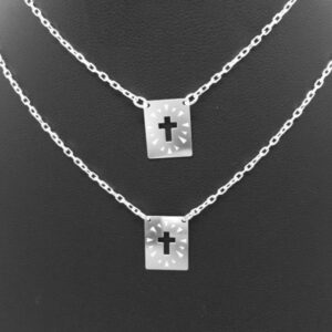 Escapulário de Prata Cruz Vazada – Prata 925 ESP-031