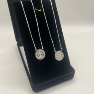 Escapulário de Prata São Bento Pq (Laser) - Prata 925 ESP-050