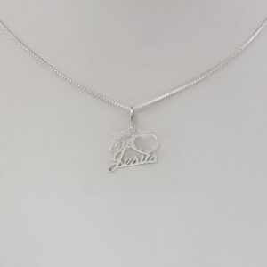 Pingente de Prata “Eu amo Jesus” Prata 925 PFL239