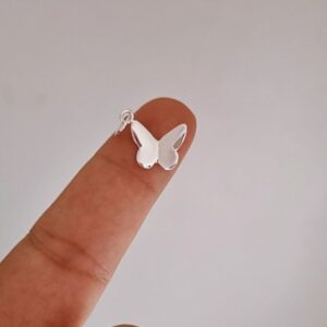 Pingente Borboleta Origami - Prata 925