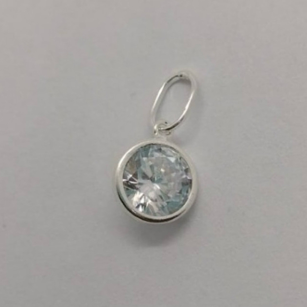 Pingente Redondo No Aro 7mm – Prata 925 PF176 - Imagem 3