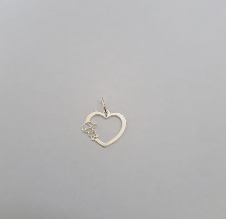 Pingente Coração Filhos Menino | Menina - Prata 925 - Imagem 5