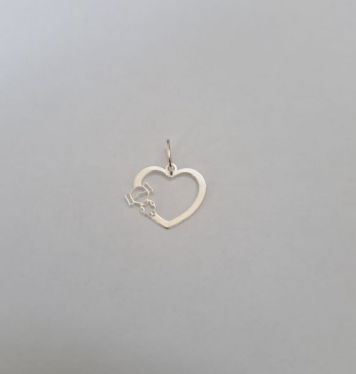 Pingente Coração Filhos Menino | Menina - Prata 925 - Imagem 6