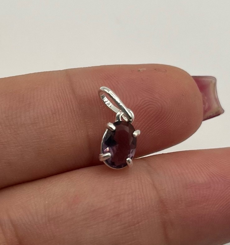 Pingente Ponto de Luz Zircônia Oval - Prata 925 - Imagem 4