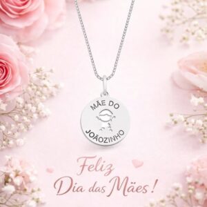 COLAR PERSONALIZADO REDONDO COM 1 FILHO (A) VAZADO (A)  -  10274