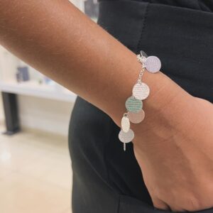 Pulseira Laser Salmo 91 Completo 18cm Prata 925