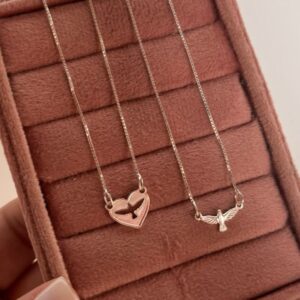 Escapulário Pomba Vazada / Espírito Santo – Prata 925