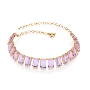 GARGANTILHA CHOKER BANHADA A OURO 18K COM CRISTAIS   5326004524