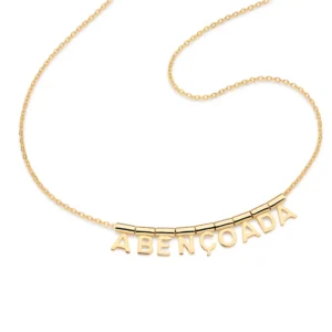 GARGANTILHA ABENÇOADA BANHADA A OURO 18K   5326025000