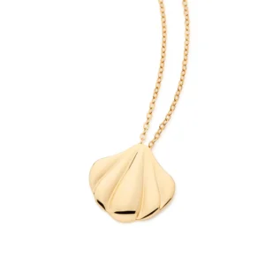 GARGANTILHA COM CONCHA BANHADA A OURO 18K   5326445000