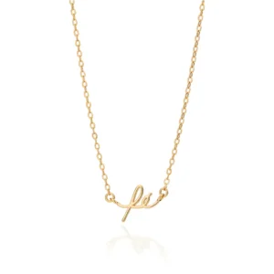 GARGANTILHA FÉ BANHADA A OURO 18K   5325975000