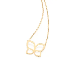 GARGANTILHA COM PINGENTE LOGO ROMMANEL BANHADA A OURO 18K   5326414500