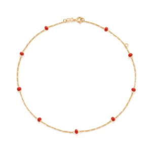 GARGANTILHA INFANTIL BANHADA A OURO 18K COM MIÇANGAS 5321483533