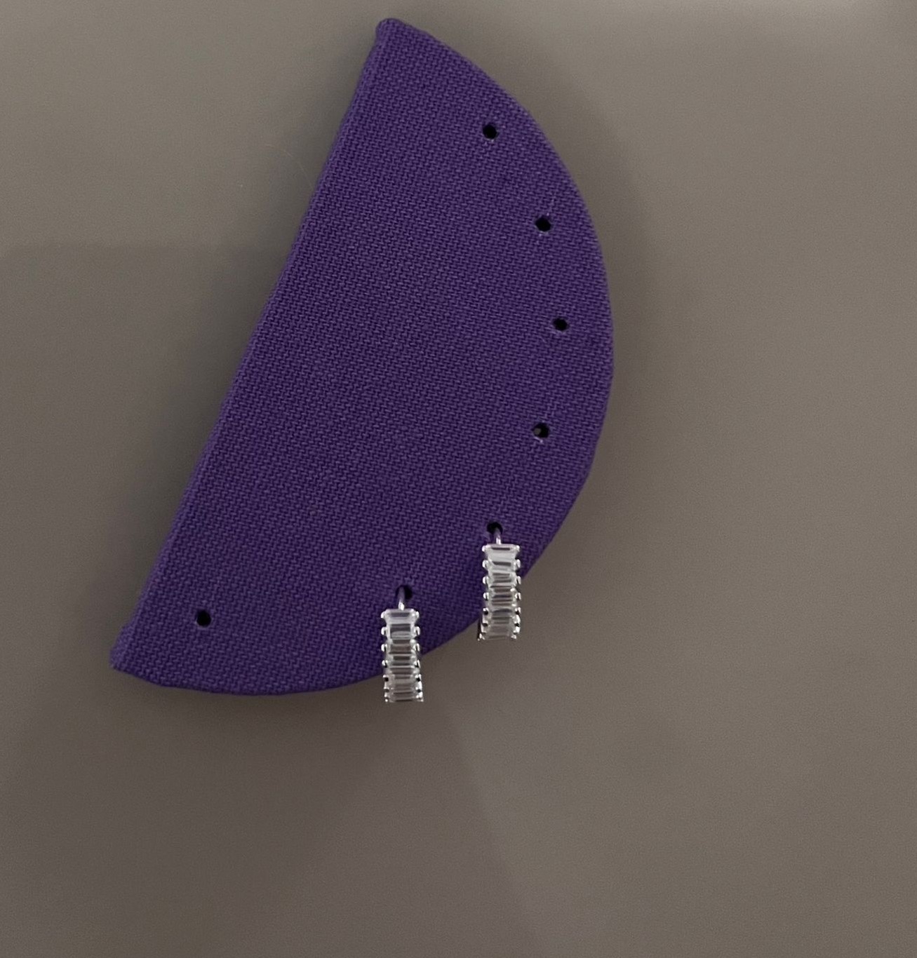 Argola Click 13mm Baguete Zircônia - Prata 925 121735 - Imagem 5
