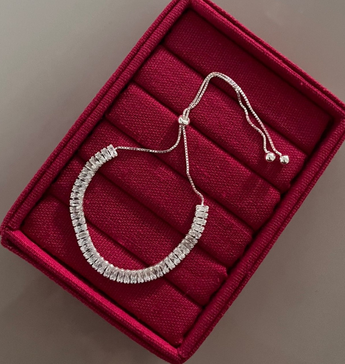 Pulseira Corrente e Riviera Baguete - Prata 925 126613 - Imagem 5