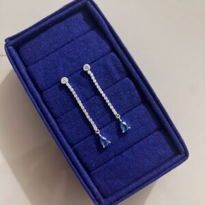 Brinco Ponto de Luz Riviera com Gota – Prata 925  129570