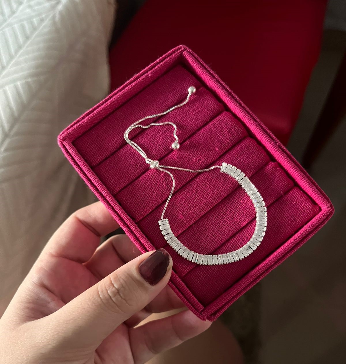 Pulseira Corrente e Riviera Baguete - Prata 925 126613 - Imagem 6